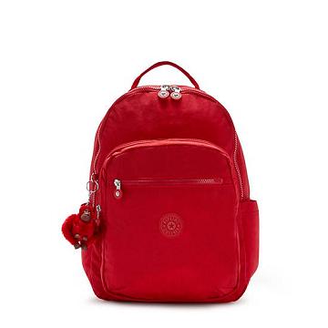 Kipling Seoul Large 15" Backpack Laptopväska Röda | SE 1569GS